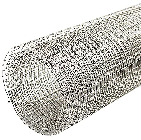 1 Metre x 600mm Roll 1/4 x1/4 Welded Mesh Stainless Steel Aviary Fence Rabbit Hutch Coop Chicken Run