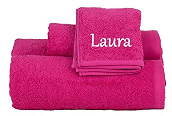 CALLE DEL REGALO Asciugamano da bagno, 70 x 140 cm, Fucsia
