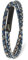 Simaru Lederarmband, 4mm geflochten zum Wickeln für Frauen & Männer, Echtleder-Wickelarmband mit Edelstahl Hakenverschluss, Premium-Qualität ((39cm Lenght - M), Blau)