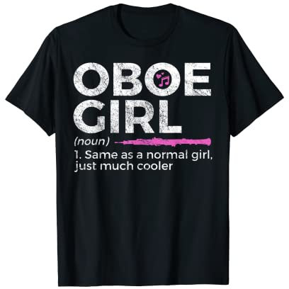 Lustige Oboe Girl Definition Lustige Oboe T-Shirt