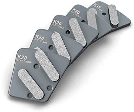 MENZER Diamant-Segmente, K20, Soft Floor (5 Stk.) | kompatibel mit Einscheibenmaschine MENZER ESM 406