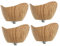 VILLFUL 4pezzi Pomello Per Coperchio Pentola Legno Maniglia Sostitutiva Per Coperchi Di Pentole E Padelle Da Facile Installazione Per Cucina