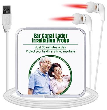 1 Pair Luhaka Infrapeace Red Light Therapy Earplugs Tinnitus Ear Laser Earplugs