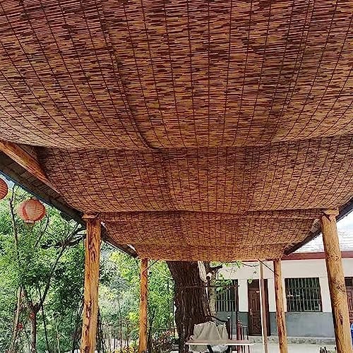 GUETTO Canisse Bambou,Clôture en Roseau Naturel,Brise-Vue Balcon,Protection de La Vie Privée,Occultant,Protection Vent,Paillis Terrasse Balcon,pour Isoler Visuellement Une Clôture,50x80cm