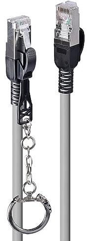 LINDY Cat.6A S/FTP Netzwerkkabel, 3 m, Grau