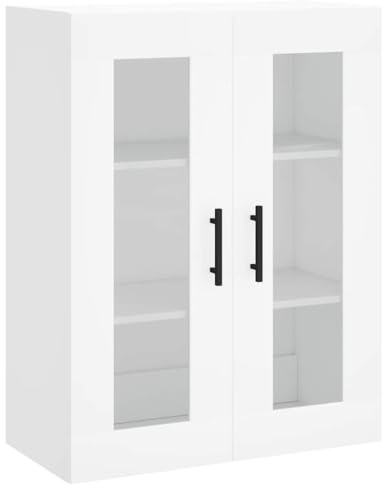 vidaXL Wandschrank Weiß 69,5x34x90 cm