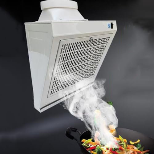 BETAM Range Hood,Wall Mount Extractor Fan Kitchen,All Metal Ventilation Fan,8CM Thick Large Wind Wheel,2 Speed Exhaust Fan,1000M³/Min,Easy To Remove Baffle And Oil Tank