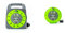 STATUS 2 Socket Cable Reel | 18m Green Extension Lead | 13A with Thermal Cut Out & 2 Socket Cable Reel | 10m Green Extension Lead | 13A with Thermal Cut Out