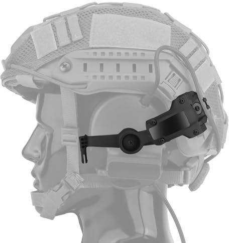 TS TAC-SKY for Airsoft-Training, Paintball, CS, Militär, Jagd, Taktisches Schießen, Rauschunterdrückungs-Headset, Tragbarer Airsoft-Kopfhörer Mit Abnehmbarem Mikrofon(F)