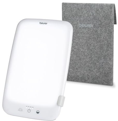 Beurer TL35UK SAD lamp, Simulation of Daylight, with 3 Colour temperatures for a Regulated Day-Night Rhythm, 10,000 lux, Medical Device, Removable Stand, with dimmer