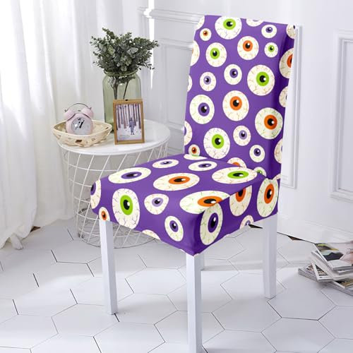 Stuhlhussen Lila Augäpfel Stuhlbezug Stretch Stuhlüberzüge,Waschbarer Polyester Hussen Für Stühle Universal, Abnehmbarer Stühle Schutz Dekoration,Stuhlhussen Schwingstühle