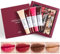Baorder 4 Farben feuchtigkeitsspendende Lipgloss Set,High Shine Finish getönten Lippenbalsam,Plumping Lip Glow Öl,Fruit Flavored feuchtigkeitsspendende nährende Gelee flüssigen Lippenstift,Vegan