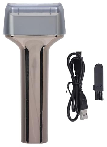 Elektrorasierer für Männer, Wiederaufladbarer USB C Elektrorasierer mit Digitalanzeige, Effizienter Doppelklingen Gesichtsrasierer für Männer, Tragbarer Reisetrimmer für Autoreisen