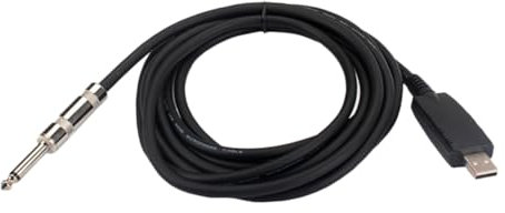 Câble Jack 6 3 Mm Pour Guitare Vers Interface Usb Adaptateur Pour Guitare Convertisseur Audio Câble Facile À Utiliser