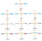 VICASKY Glider Elastic Band Planes Wind up Airplane Toy Handmade Model for Kids Improve Hand-eye Coordination Random Style
