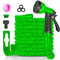 100FT Expandable Garden Hose Pipe - Expanding Hosepipes for Garden with 8 Patterns Hose Spray Gun, Flexible Lightweight Water Hose with 3/4, 1/2 Connectors