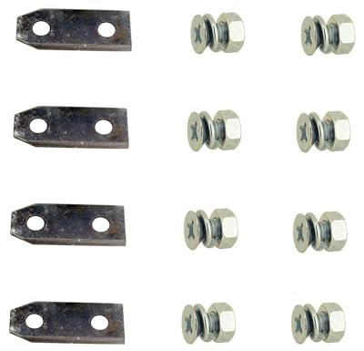 SWS Forst GmbH Klinge Ersatzklinge Messerklinge für alle Mulchcut Quattro. Klinge doppelseitig verwendbar kompatibel mit Brill und Gardena 11353, 4099, 78964