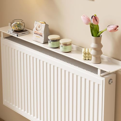 SAYEYBU Over Radiator Shelf No Drilling, Floating Radiator Shelves, Radiator Covers, with Easy To Fit Bracket, for Home, Helps Deflect The Heat Back into The Room