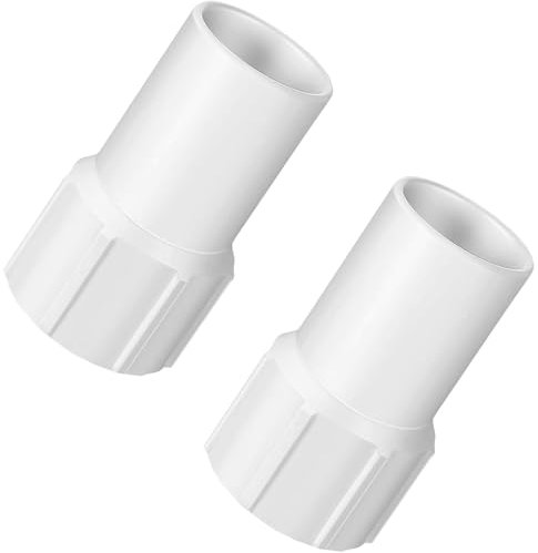 YIZHIXIANGQ Connettore Tubo Piscina, 2 PCS Adattatore per Tubos Piscinas, Bianco Raccordo Tubo Piscina 38mm, Adattatori Tubi Piscinas