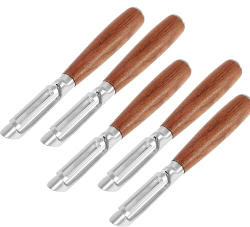 5 Stück Sparschäler Gemüseschäler Kartoffelschäler, Edelstahlklinge Schäler mit beweglicher Klinge Peeler Profi Sparschäler Geeignet für Kartoffeln Karotten Gemüse und Obst