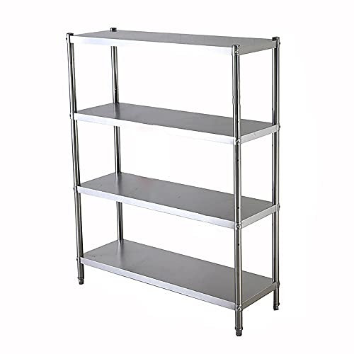 Stainless Steel Microwave Oven Rack, 30cm Wide 4-Tier Kitchen nizer Shelf for Pantry, Bathroom & Laundry, Silver, 60cm (Silver 60cm)