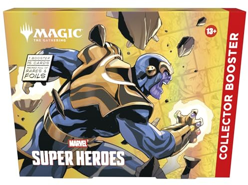 Magic: The Gathering | Marvel Super Heroes Sammler-Booster-Display | Sammelkartenspiel (Englische Version)