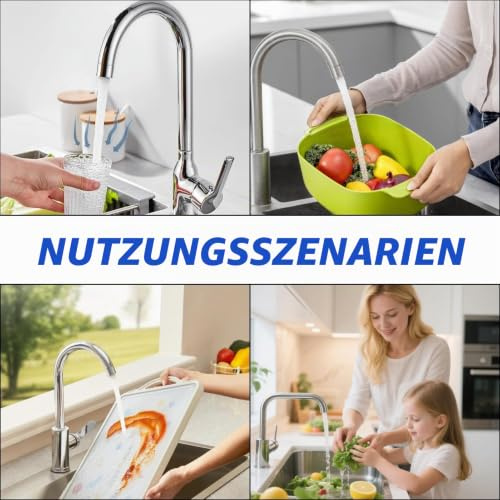 5 Stück Strahlregler M18 mit Dichtung — Perlatoren für Wasserhähne M18, Wassersparender Perlator mit Wasserhahn Sieb Einsatz, Anti‑Kalk Perlato Aufsatz für Bad und Küche