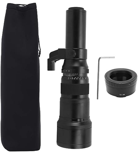 500mm F6.3 Teleobjektiv Manuell Fokus, Telephoto Festbrennweite mit T2 NX Anschluss - Hohe Bildschärfe, Robust und Für NX Spiegellose Kameras (Schwarz)