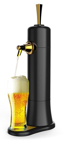 coyrugky Grifo Cerveza portátil con espumador ultrasónico, dispensador de Cerveza en Lata Ideal para Uso doméstico.