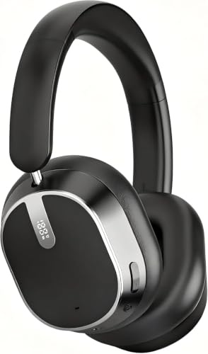 MMWOWARTS Hybrid Active Noise Cancelling Bluetooth Headphones,Bluetooth 6.0 Over Ear Wireless Headphones with 120H Playtime, Hi-Res Audio, Deep Bass, Memory Foam Ear Cups for Home Office Travel