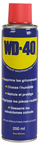 Turbocar - Dégrippant WD 40 Voiture - Multifonctions - Contenance: 250ml - Supprime Les grincements, Chasse l'humidité, nettoie et protège, dégrippe Les pièces rouillées