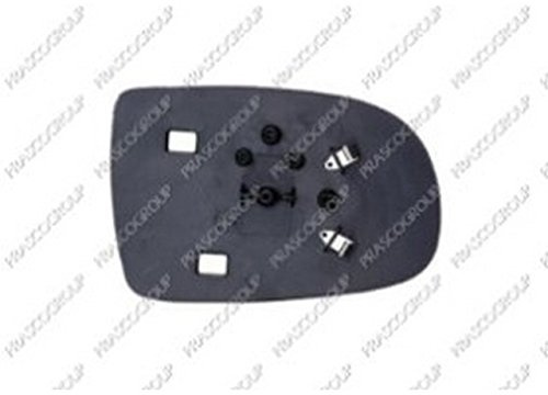 PRASCO OP0307504 Spiegelglas Glas Aussenspiegel asphärisch links Kompatibel mit OPEL Corsa C Schrägheck X01 Corsa C Kastenwagen X01, VAUXHALL Corsa Mk II C Schrägheck X01