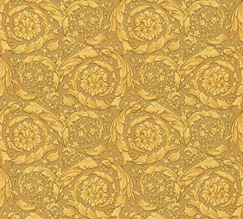 Versace Luxury Wallpaper 4 Non-Woven Wallpaper 10.05 m x 0.70 m Gold Made in Germany 935833 93583-3