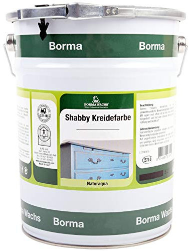 BORMA WACHS Shabby Chic Möbel Kreidefarbe matt Landhaus Stil Vintage Look 5 L (SAND - 118)