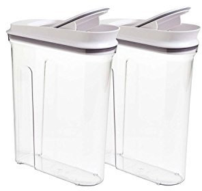 Oxo Softworks Cereal Keeper, (2 Pack) Pop Cereal Dispenser Set 4.5qt/4.2L Each