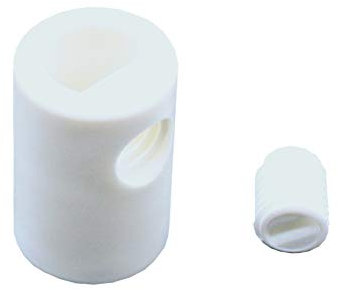 2x Zugentlaster M10x1 Weiß ø 19x13mm Kunststoff Kabel Zugentlastung Kabelentlastung Set Entlaster mit Feststellschraube