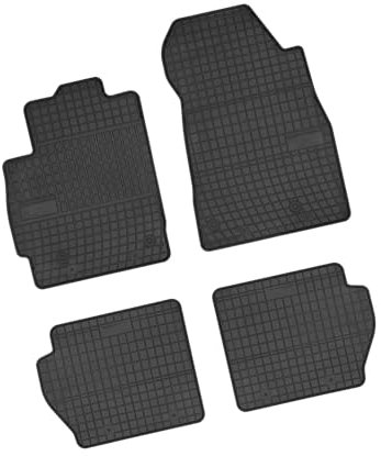 Bär-AfC MA01899n Gummimatten Auto Fußmatten Schwarz, Erhöhter Rand, Set 4-teilig, Passgenau für Mazda 2 Typ DE Baujahr 2011 bis 2014 3 & 5-TRG.