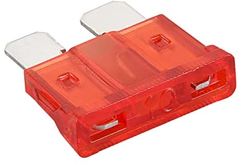 Heschen - Fusible de hoja estándar ATC-10, surtido automático para coche y camión. 10 A, color rojo, pack de 50
