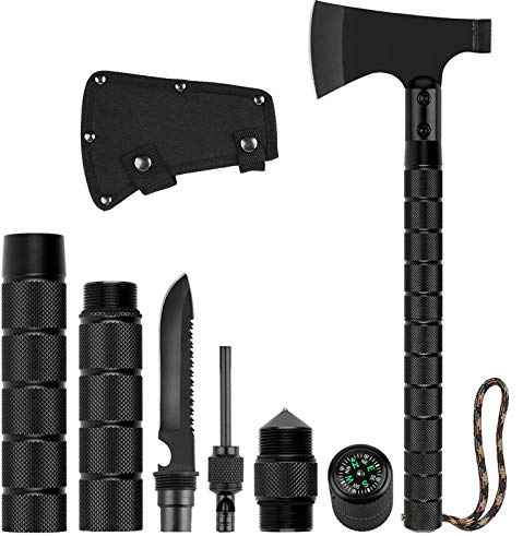 LIANTRAL Camping Axe, Folding Survival Hatchet Axe Tactical Axe for Outdoor