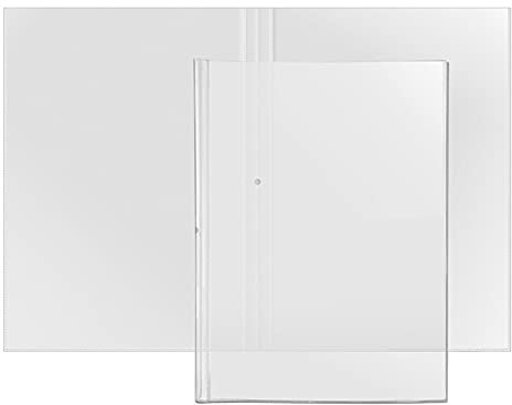 VELOFLEX 3244505 - Doppelhülle DIN A4, zur Erweiterung von Sichtbuch 4402680, PP-Folie, Mittige Lochung, 5 Stück, Transparent