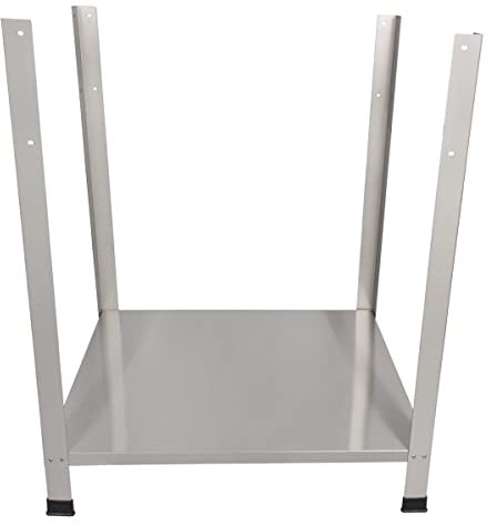 Beeketal Gasgrill Untergestell aus Edelstahl, Grill Gestell passend für Beeketal Gasgrills GGB-1 und GGB-2, Gasgrill Gestell mit 4 Füßen und 1 Ablagefläche