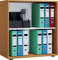 VCM Holzregal stehend | platzsparender Aktenschrank | Maße ca. B. 70 x H. 74 x T. 37 cm | Elegantes Regal stehend | Büroregal – Lona 2 Fach