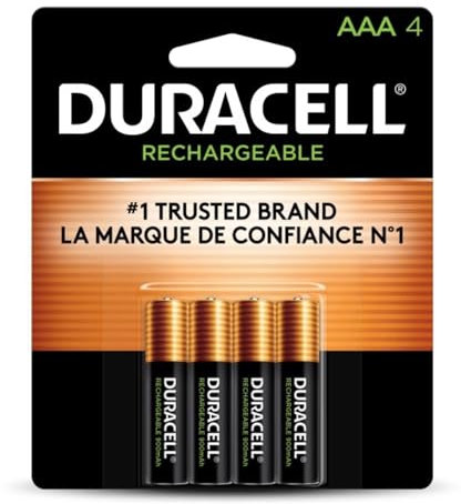 Duracell Batería precargada, AAA (paquete de 2)