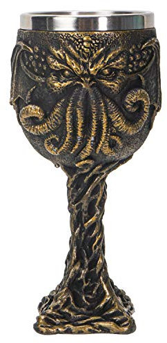 SUMMIT COLLECTION The Call of Cthulhu Sea Monster Weinglas, 17,1 cm hoch, 207 ml, Gothic-Weinkelch