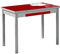 ASTIMESA Mesa de Cocina con Alas de Cristal Rojo 90x50cm