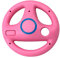 bobeini Volante 3 Colori in ABS per Console Wii Kart Racing Games Telecomando Rosa