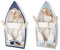 GILDE 1 Deko Aufsteller Ruderboot maritim, Holz; 33x17x9cm, Geschenkidee, Dekoration,Weihnachten