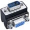 DTECH 90 Degree VGA Right Angle Adapter 15 Pin Male to Female Extension Converter Coupler