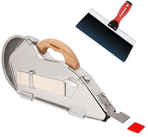 Goldblatt Drywall Taping Tools with 10 Blue Steel Taping Knife, Lightweight & Comfortable for Finishing and Patching