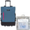 Einkaufstrolley Trolley groß Einkaufsroller faltbar Punta Wheel 35 Liter Volumen Alu Stange Schulter-Handgurte Auswahl + Thermo Kühltasche (TT Blau RV Rot 10183 5300 + Bagboom Tasche)